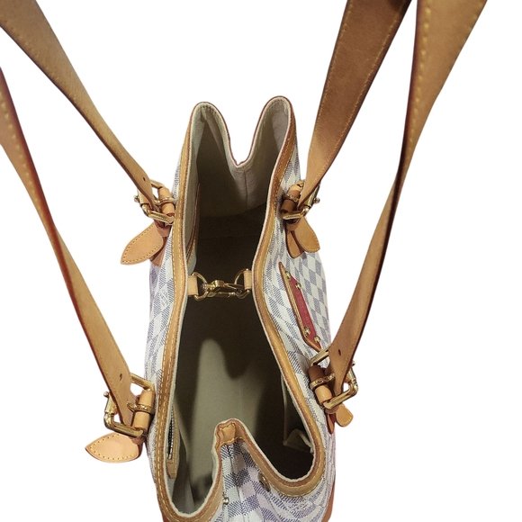 LOUIS VUITTON Damier Azur Hampstead MM Shoulder Hand Bag..w/COA !!!! - Picture 13 of 16